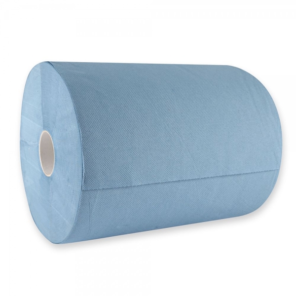 Putzpapier 3-lagig blau Rolle 500 Blatt 1x2 Rollen
