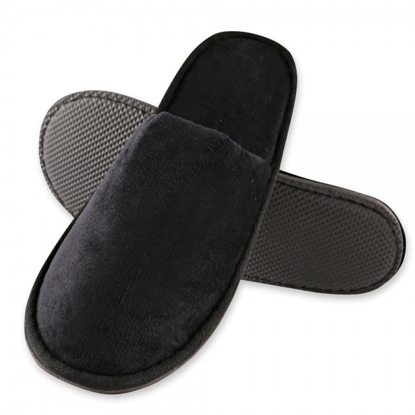 Slipper DELUXE GESCHLOSSEN schwarz, 28,5 cm - 10 Paar