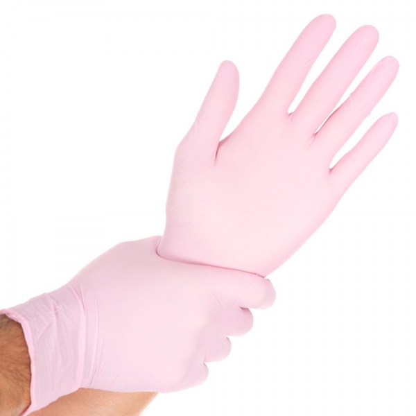 Nitrilhandschuhe pink puderfrei - SAFE PINK (100 Stck.)